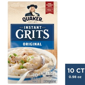 Quaker Instant Grits Plain - 10ct/9.8oz - 1 of 4