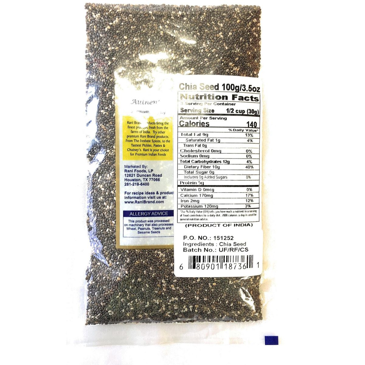 Rani Brand Authentic Indian Foods | Chia Seeds - thumbnail 4