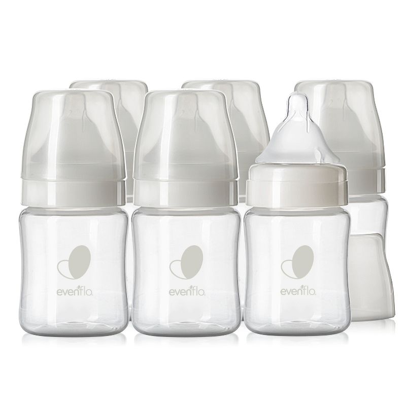 Evenflo 6pk Balance Wide-Neck Anti-Colic Baby Bottles - 5oz, 4 of 12