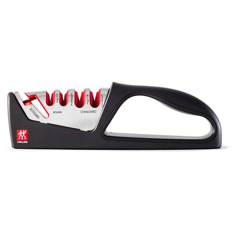 ZWILLING Razor-Sharp 4-Stage Pull Through Knife Sharpener with Shear  Sharpener, German Engineered Informed by 100+ Years of Mastery