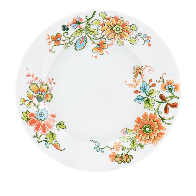 16pc Spring Bloom Round Porcelain Dinnerware Set - Elama, 3 of 9