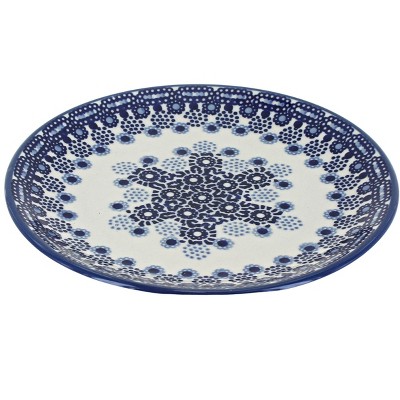 Blue Rose Polish Pottery Exton Dessert Plate