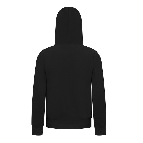 Sudadera con capucha negra para todas las estaciones EVERYDAY KIDS – Forro polar cálido con capucha – Ideal para la escuela, juegos al aire libre o viajes – Sudadera para niño 7