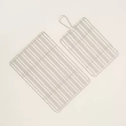 2pc Steel Wire Cooling Rack Set Silver - Hearth & Hand™ with Magnolia