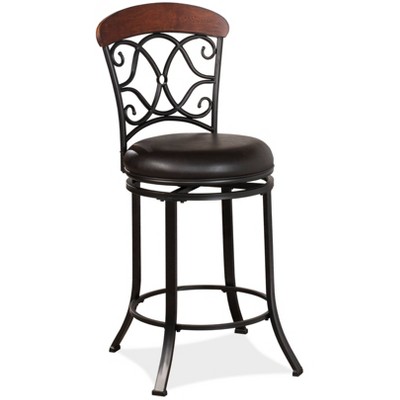 Trevelian Swivel Counter Height Barstool Coffee Brown - Hillsdale Furniture