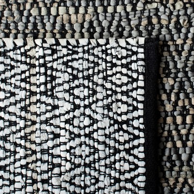 Light Grey and Grey 6' x 9' Handmade Cowhide Rug