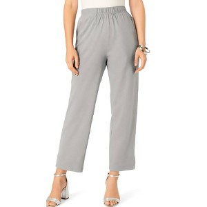 Roaman's Soft Knit Straight-Leg Capri Pant - 1 of 2