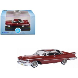 1959 Chrysler Imperial Crown 2 Door Hardtop Radiant Red with Black Top 1/87 (HO) Scale Diecast Model Car by Oxford Diecast - 1 of 4