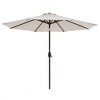 Sonkuki 9 FT Outdoor Patio Umbrella Market Table Umbrella With a Crank for Garden, Deck and Pool - 2 of 4