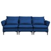 Modern 3-Seater Fabric Sofa with Solid Wood Frame and High Legs – Stylish Comfort for Home & Office - 4 of 4