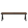 MAYEERTY 78.74" Two Person Desk Industrial Double Computer Desk with Metal Frame - 4 of 4