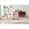 PAGED Velvet Accent Chair with Plush Cushioning, Modern Rocking Chair for Bedroom, Living Room, Nursery, Gray - 2 of 4