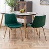 NicBex Set of 2 Modern Upholstered Dining Chair with Metal Frame,Velvet Armless Chairs for Kitchen,Living Room - 2 of 4