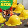24 Pcs Toy Construction Hard Hats, Soft Plastic Yellow Kids Party Hat, Birthday Hats for Construction Party, Children Engineer,Building Dress Up Hats - 2 of 4