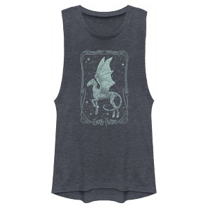 Junior's Women Harry Potter Thestral Tarot Card Festival Muscle Tee - 1 of 4