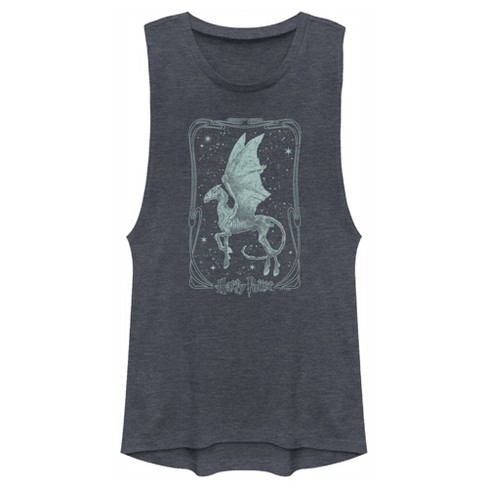 Junior's Women Harry Potter Thestral Tarot Card Festival Muscle Tee - image 1 of 4