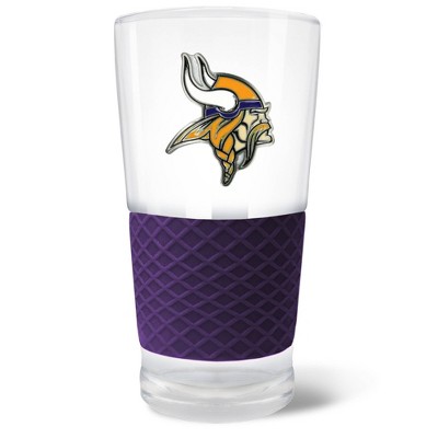 NFL Minnesota Vikings 22oz Pilsner Glass with Silicone Grip