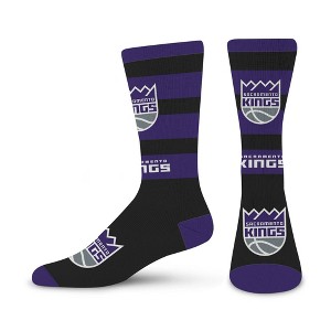 NBA Sacramento Kings Rugby Double Big Crew Socks - Large - 1 of 3