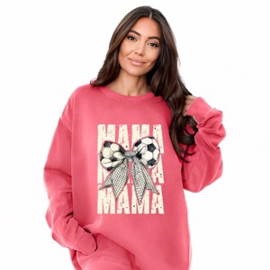 Simply Sage Market Soccer Mama Coquette Garment Dyed Sweatshirt - 1 of 4