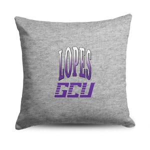 NCAA Grand Canyon Antelopes 16" Heather Gray Sweatshirt Pillow - 1 of 4