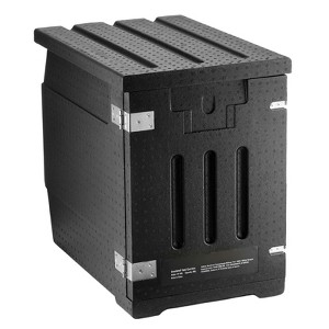 VEVOR Insulated Food Pan Carrier, 82 Qt Hot Box for Catering, LLDPE Food Box Carrier with Double Buckles, Front Loading Food Warmer for Restaurant - 1 of 4