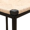 NicBex Set of 2 Water Hyacinth Woven Bar Stools Backless Barstools with Footrest for Kitchen Island, Pub - 3 of 4