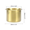 Unique Bargains Stainless Steel Universal Cup Drink Holder Replacement for Boats RVs Gold Tone 2.17"x3.15" - 4 of 4