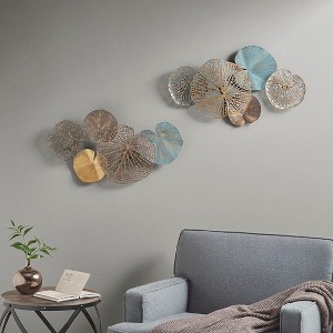 MAYEERTY Two-tone 2-piece Wood Panel Wall Decor Set - 1 of 4