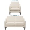 Karl Home |53.5 inch Square Arms Loveseat Sofa - 2 of 4