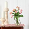 Nearly Natural Calla Lily & Tulips Artificial Arrangement in Decorative Vase, Pink - 2 of 4