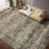 Vinatge Distressed Area Rug Washable Rugs for Bedroom Soft Touch Stain Resistant Throw Carpet Low Pile Floor Cover with Non-Slip Backing - 2 of 4