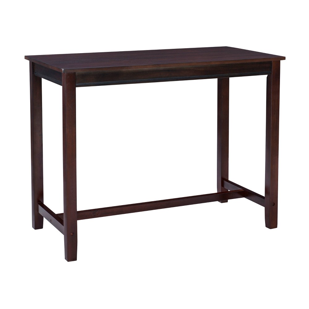 Photos - Dining Table Linon 36" Claridge Transitional Counter Height Pub Table Brown  