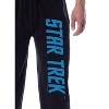 Star Trek Men's Classic TV Series Show Logo Sleep Jogger Pajama Pants Black - 2 of 3
