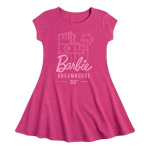 Girls' - Barbie - The Dreamhouse 60th Anniversary Fit & Flair Cap Sleeve Dress - 1 of 1