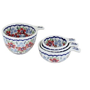 Blue Rose Polish Pottery M1720 Manufaktura Measuring Cup Set - 1 of 1