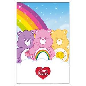 Trends International Care Bears - Rainbow Magic Framed Wall Poster Prints - 1 of 4