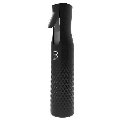 L3 Beveled Spray Bottle - Continuous Spray with a Fine Mist Pattern - 300 ml (Black)
