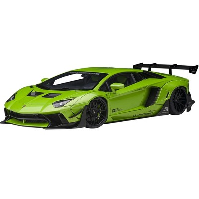 Lamborghini Aventador Liberty Walk LB-Works Pearl Green Metallic Limited Edition 1/18 Model Car by Autoart