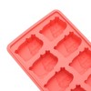 Unique Bargains Ice Tray 8-Cavity Cow Ice Mould with Lid Irregular Hand Wash Only Silicone 6.30"x4.33"x1.18" 1 Pc - 3 of 3