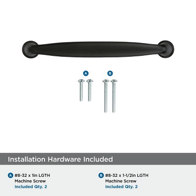 Kane 5-1/16 Inch Black Bronze Cabinet Pull