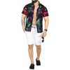 HAPPY BAY Mens Hawaiian Shirts Short Sleeve Button Down Shirt Men's Summer Shirts Casual Beach Vacation Hawaii Island Shirts Funny - 2 of 4
