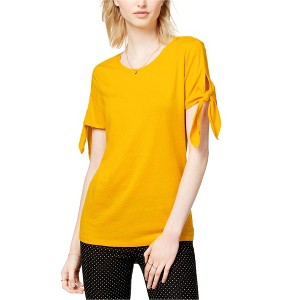 maison Jules Womens Tie Sleeve Basic T-Shirt - 1 of 1