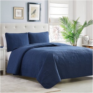 Mellanni Ultrasonic Quilted Coverlet Set - 1 of 4