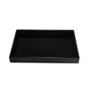 Sagebrook Home 18" Simple Black Serving Tray - Contemporary Decorative Wood and Glass Serving Tray for Home or Office Decor Hosting - 2 of 4