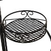 23" Wide Planter Country Cottage Iron Pot Black - CosmoLiving by Cosmopolitan: Weather-Resistant, No Assembly Required - 4 of 4