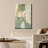 Art Remedy Sage Green Boho elegant abstract wall art Framed - 2 of 4