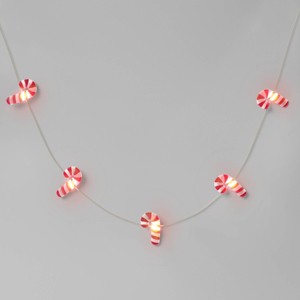 20ct LED Battery Operated Candy Cane Dew Drop Lights Warm White with Silver Wire - Wondershop™ - 1 of 4