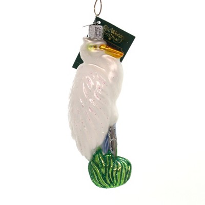 Old World Christmas Great Egret Ornament American Bird  -  Tree Ornaments