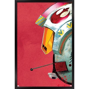 Trends International Star Wars: Archetype - Rebel Pilot Helmet Framed Wall Poster Prints - 1 of 4