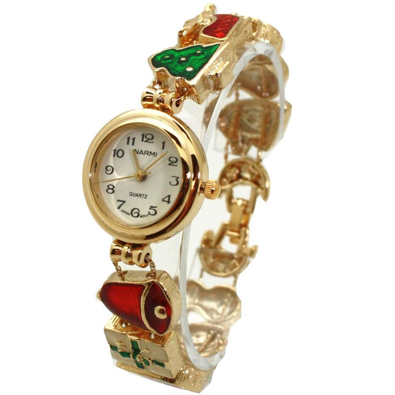 Olivia Pratt Delicate Christmas Themed Women Bracelet Watch, 3 of 6